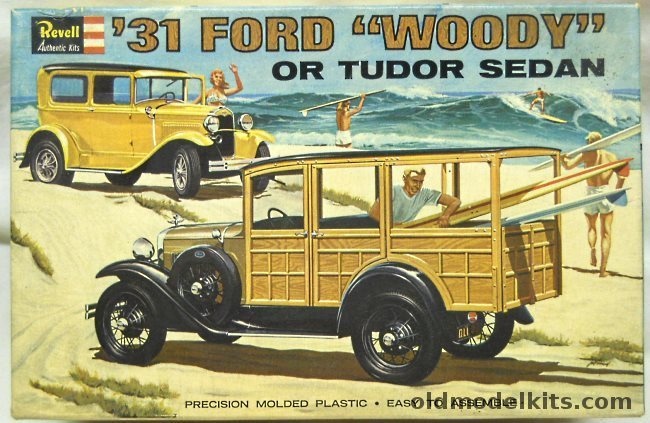 Revell 1/25 1931 Ford Woody Station Wagon or Tudor Sedan, H1275-200 plastic model kit